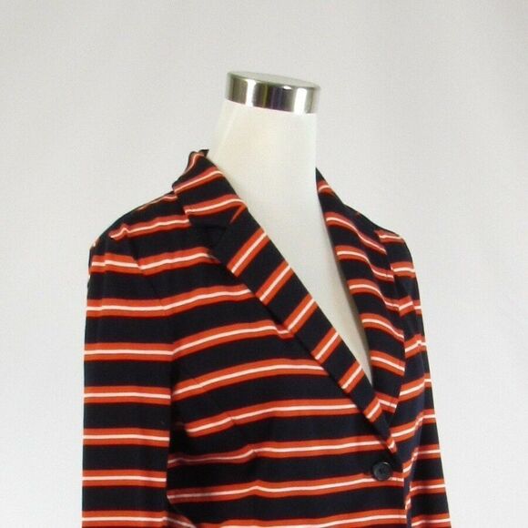 J.Crew black orange striped jacket S - Picture 4 of 8